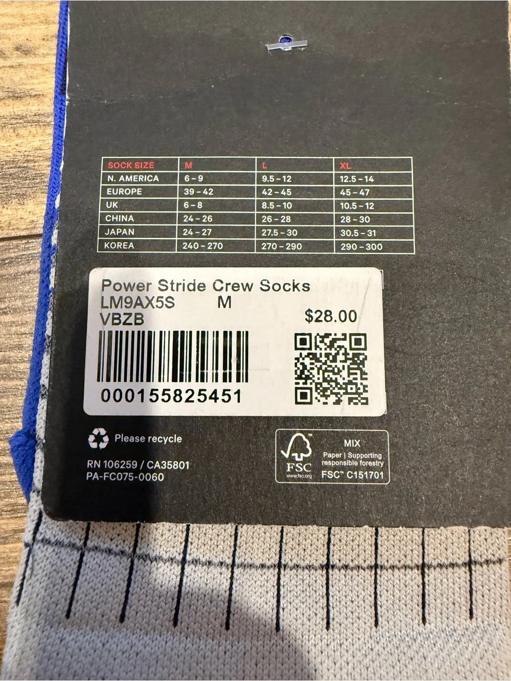 Lululemon Power Stride Crew Socks